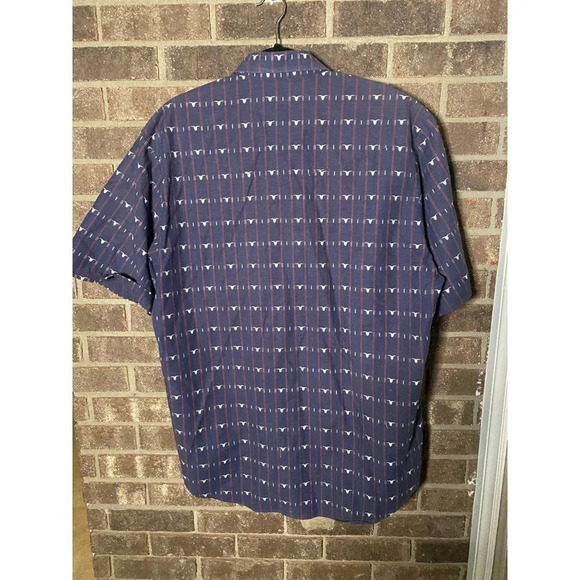 Roper snap button short sleeve western shirt XL - Picture 6 of 8